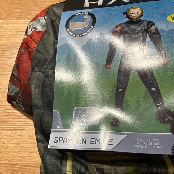 Halo Spartan Emile Costume NEW Medium 8-10 Jumpsuit Halloween - Picture 2 of 6